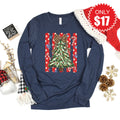 Christmas Tree Long Sleeve - Heather Navy - 17 product image 1