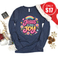 Jesus Is My Joy Long Sleeve - Heather Navy - 17 product image 1