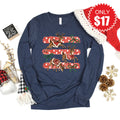 Reindeers Long Sleeve - Heather Navy - 17 product image 1