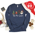 Tis The Season Long Sleeve - Heather Navy - 17 product image 1