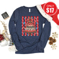 Christmas Tree Long Sleeve - Heather Navy - 17 product image 1