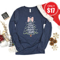 Let Us Adore Him Long Sleeve - Heather Navy - 17 product image 1
