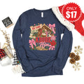 Oh Come Let Us Adore Him Long Sleeve - Heather Navy - 17 product image 1