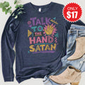 Talk to the Hand Long Sleeve - Heather Navy - 17 product image 1