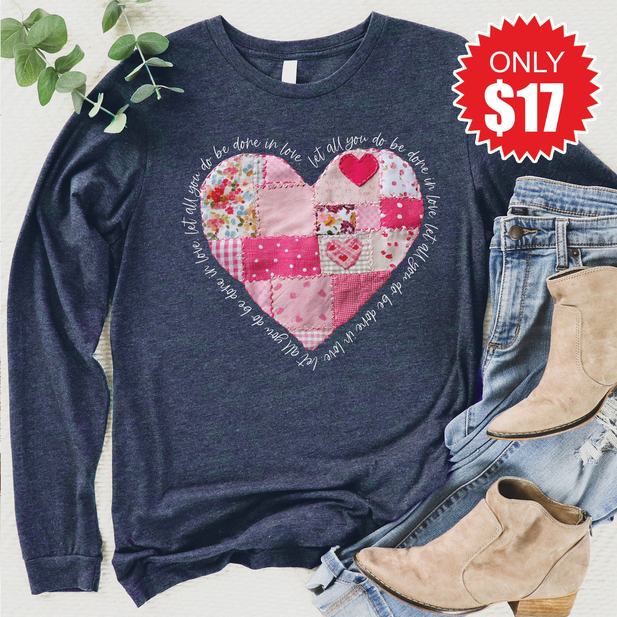 Let All You Do Long Sleeve - Heather Navy - 17 product image 1