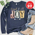Count It All Joy Long Sleeve - Heather Navy - 17 product image 1