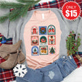 Christmas Stamps Tee - Heather Peach - 15 product image 1