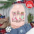 Greatest Gift Stockings Tee - Heather Peach - 15 product image 1