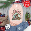 O Come Let Us Adore Him Tee - Heather Peach - 15 product image 1