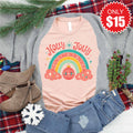 Holly Jolly Tee - Heather Peach - 15 product image 1
