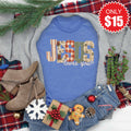 Jesus Loves You Tee - Heather Royal Blue - 15 product image 1