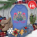 Merry and Bright Tee - Heather Royal Blue - 15 product image 1