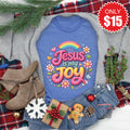 Jesus Is My Joy Tee - Heather Royal Blue - 15 product image 1
