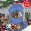 Christmas Trees Tee - Heather Royal Blue - 15 product image 1