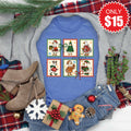 Geese Stamps Tee - Heather Royal Blue - 15 product image 1