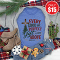 Good and Perfect Gift Tee - Heather Royal Blue - 15 product image 1