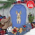Reindeer Tee - Heather Royal Blue - 15 product image 1