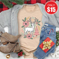 Reindeer Tee - Heather Sand Dune - 15 product image 1