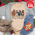 Merry and Bright Tee - Heather Sand Dune - 15 product image 1