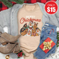 Merry Chickmas Tee - Heather Sand Dune - 15 product image 1