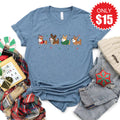Christmas Corgi Tee - Heather Slate - 15 product image 1