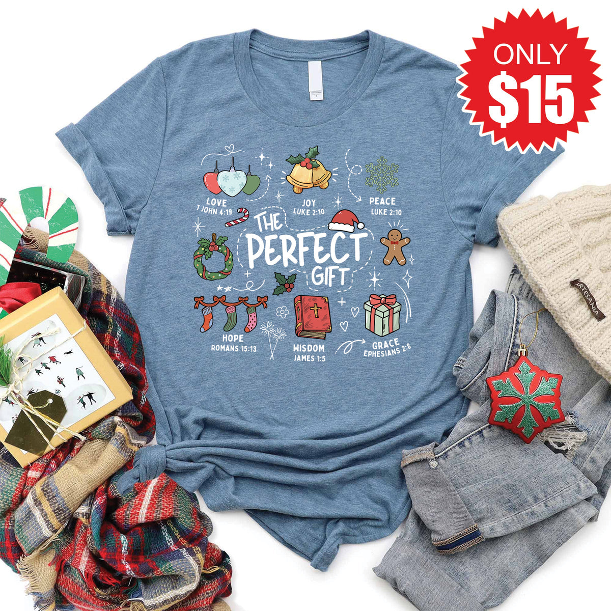 The Perfect Gift Tee - Heather Slate - 15 product image 1
