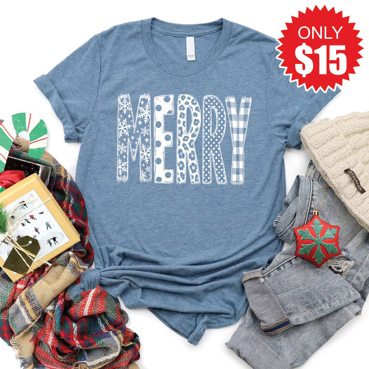 Merry Tee - Heather Slate - 15 product image 1