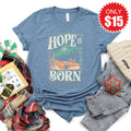 Hope Is Born Tee - Heather Slate - 15 product image 1
