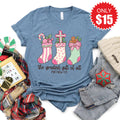 Greatest Gift Stockings Tee - Heather Slate - 15 product image 1