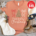 Merry Christmas Tee - Heather Terracotta - 15 product image 1