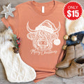 Highland Cow Tee - Heather Terracotta - 15 product image 1