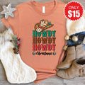 Howdy Christmas Tee - Heather Terracotta - 15 product image 1
