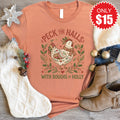 Peck the Halls Tee - Heather Terracotta - 15 product image 1