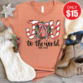 Joy To The World Tee - Heather Terracotta - 15 product image 1