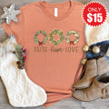 Faith Hope Love Tee - Heather Terracotta - 15 product image 1