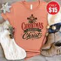 Christmas Begins With Christ Tee - Heather Terracotta - 15 product image 1