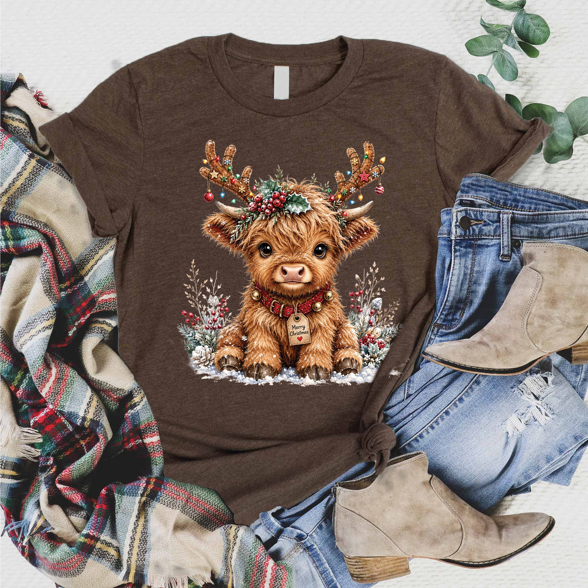 Christmas Cow Tee product image 1