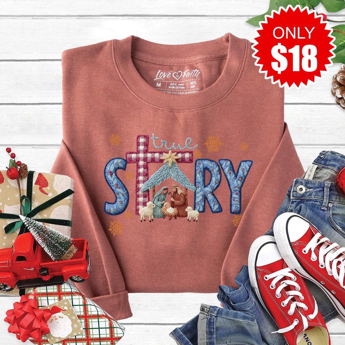 True Story Sweatshirt - Heather Chestnut - 18 product image 1