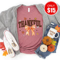 Thankful Bow Tee - Heather Mauve - 15 product image 1