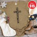 Christmas Cross Tee - Brown Leopard - 15 product image 1