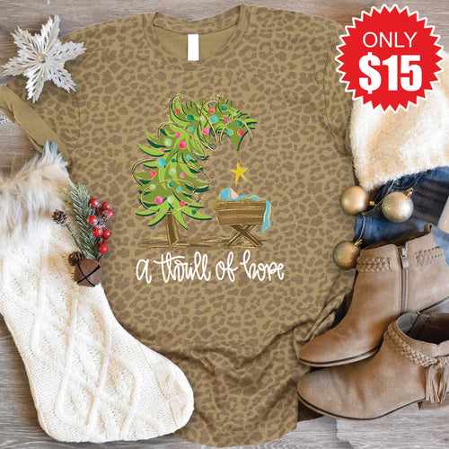 A Thrill of Hope Tee - Brown Leopard - 15 product image 1
