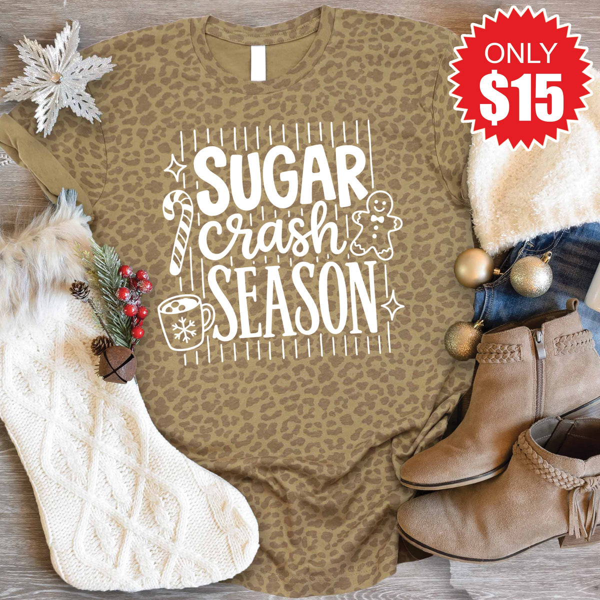 Sugar Crash Tee - Brown Leopard - 15 product image 1