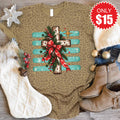 Christmas Cross Tee - Brown Leopard - 15 product image 1