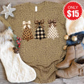 Leopard Christmas Trees Tee - Brown - 15 product image 1