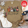 Merry and Bright Tee - Brown Leopard - 15 product image 1