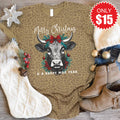 Happy Moo Year Tee - Brown Leopard - 15 product image 1