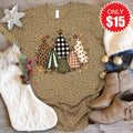 Christmas Trees Tee - Brown Leopard - 15 product image 1