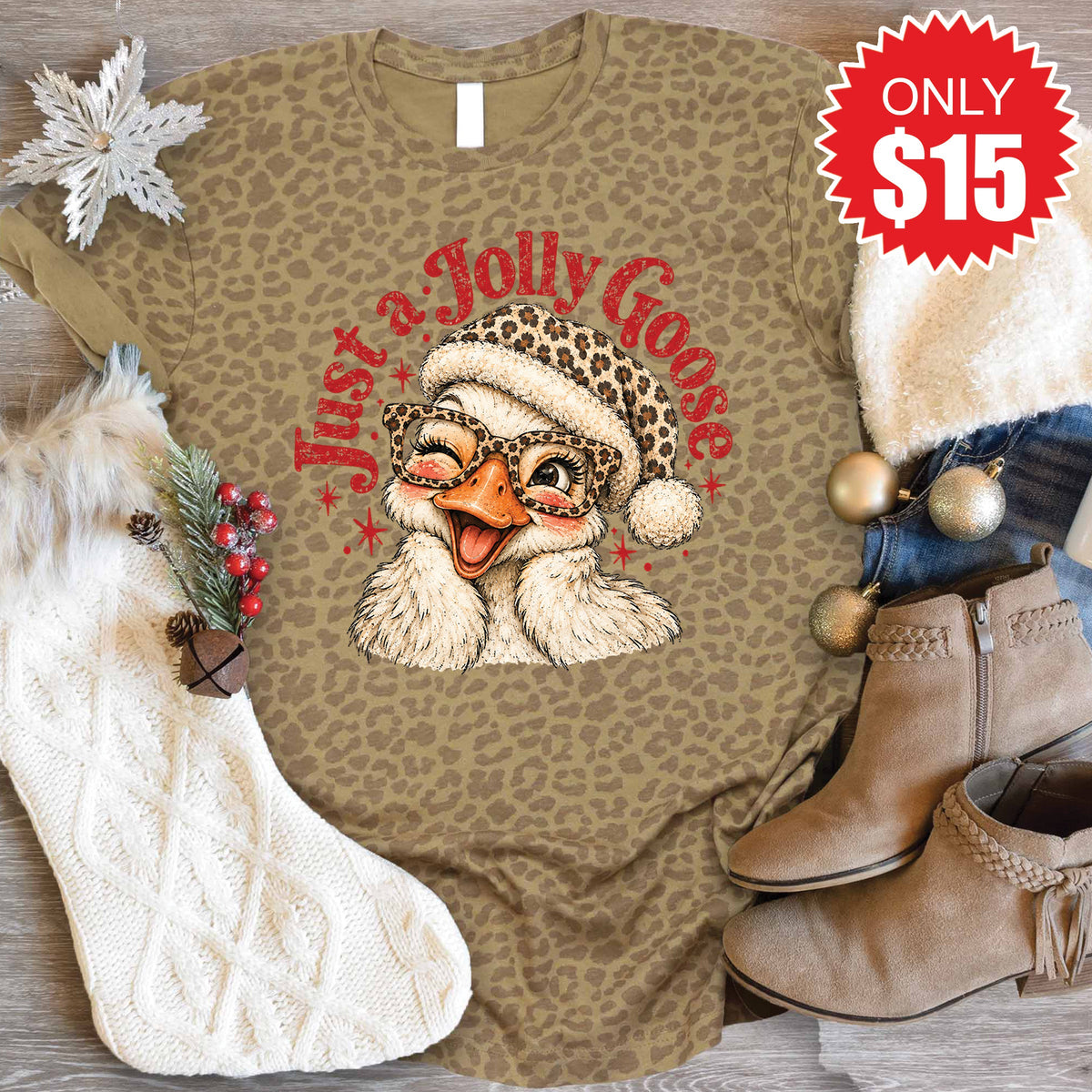 Jolly Goose Tee - Brown Leopard - 15 product image 1