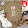 Let Us Adore Him Tee - Brown Leopard - 15 product image 1