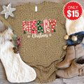 Merry Christmas Tee - Brown Leopard - 15 product image 1
